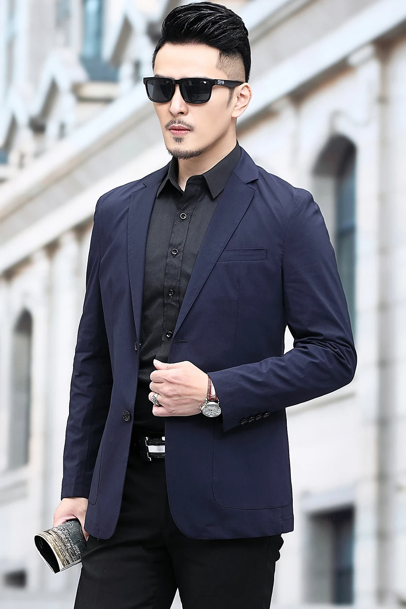 

New Men Blazer Brand Luxury Business Casual Suit Male Blazers Classic Solid Color Mens Suit Top Fashion Men Leisure Suits Formal