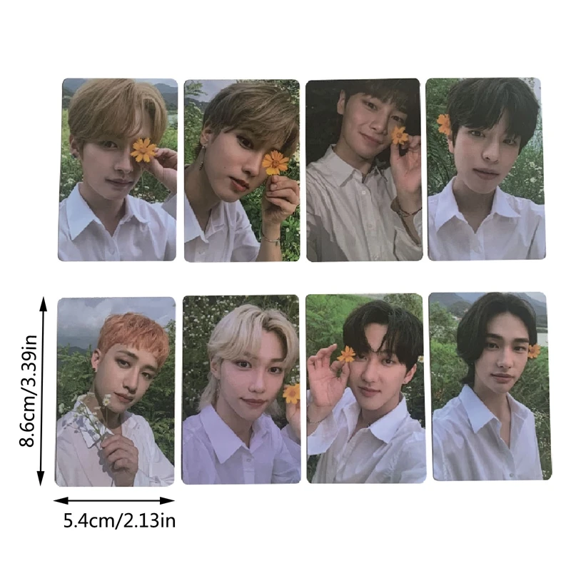 8PCS/Set Kpop STRAY KIDS Photocard Bang Chan Lee Min-Ho Photo Cards Postcard LOMO for Fans Collection Gift Accessories | Канцтовары для