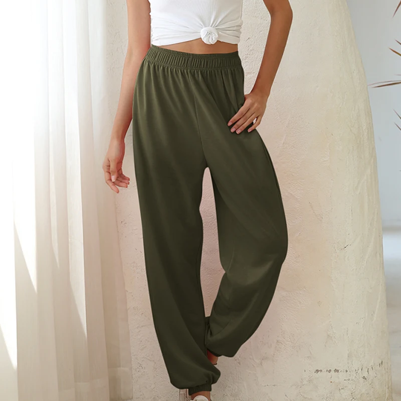 Vicabo женские повседневные спортивные штаны с высокой талией 2020 брюки тонкие для