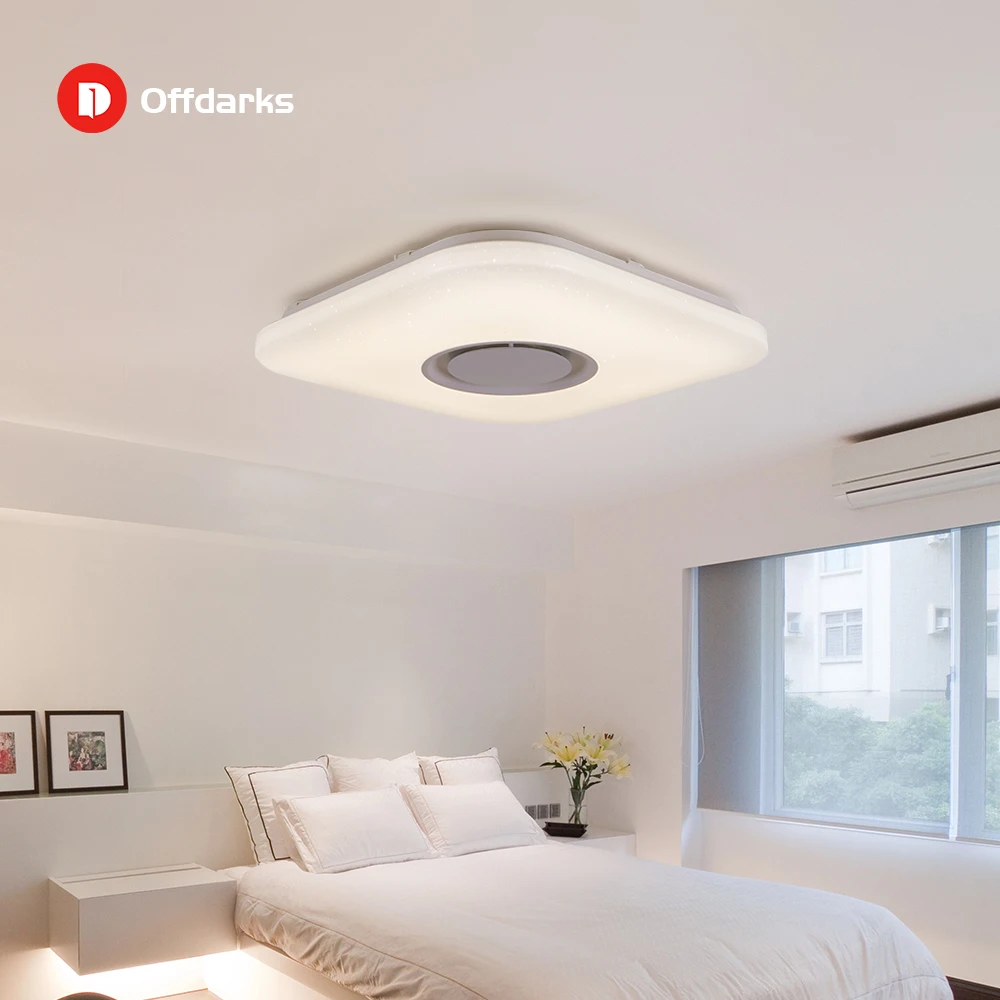 

Modern intelligent LED ceiling light, APP control Bluetooth speaker RGB dimmable 36W/52W living room bedroom lighting 110V/220V