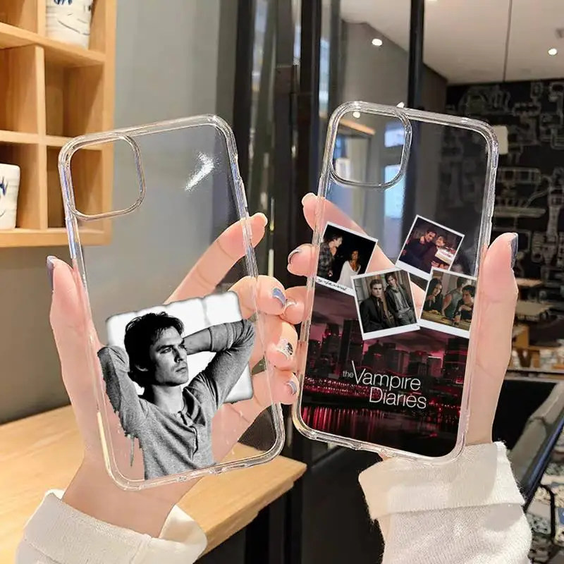 

The vampire diaries Phone Case For iphone 13 12 11 8 7 plus mini x xs xr pro max Transparent soft