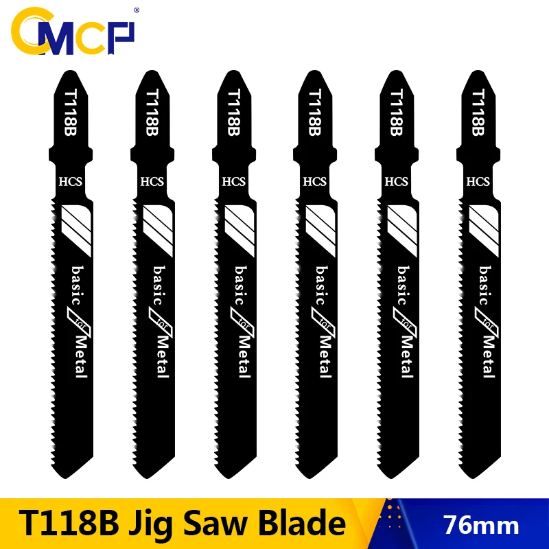 

CMCP Jigsaw Blade T118B HCS Jig Saw Blade for Wood Metal Cutting Reciprocating Power Tool Metal Assorted Saw Blade