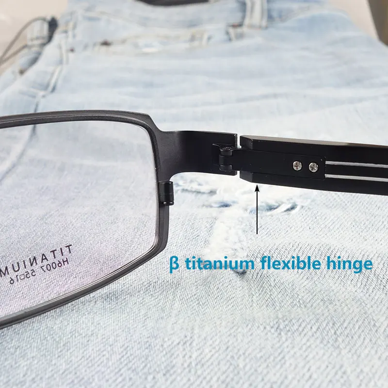 Титановые оптические оправы для очков мужские сверхлегкие негабаритные очки по