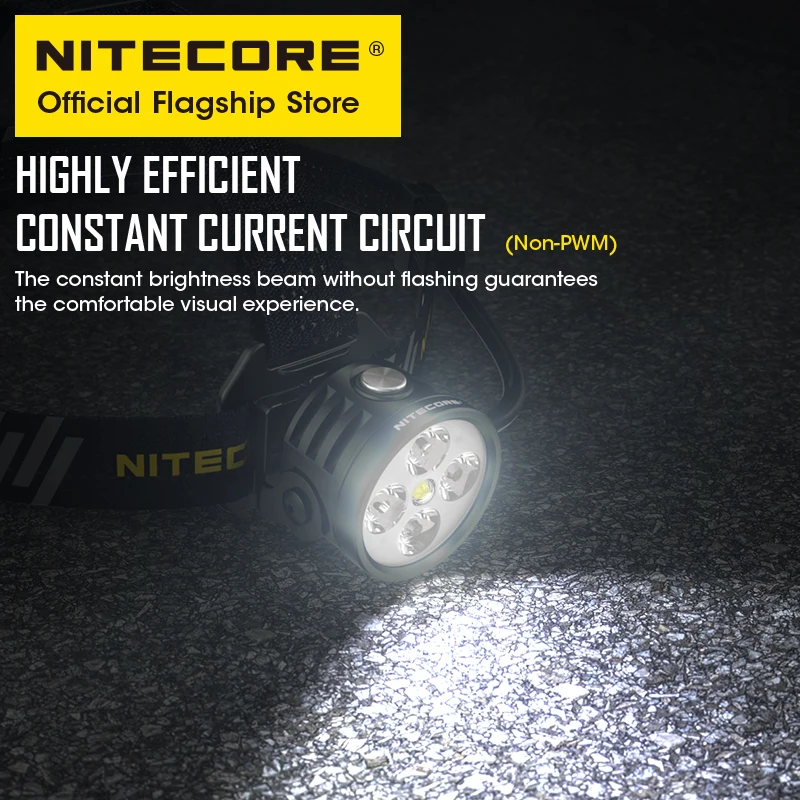 Светодиодный налобный фонарь NITECORE HU60 с электронным фокусом и беспроводным