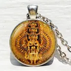 Мужское и женское бриллиантовое колье с подвеской-кабошоном