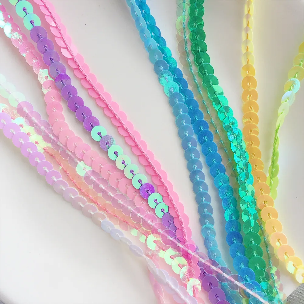 Полоска из ПВХ с блестками 30 метров 6 мм | Дом и сад