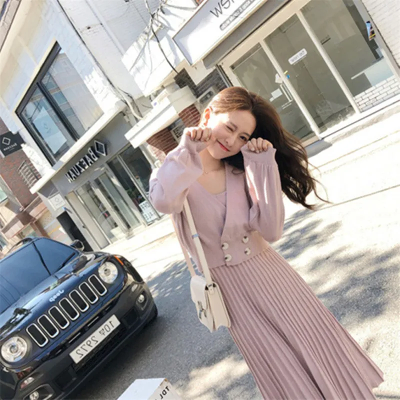 2019 модная дизайнерская женская одежда с новым рисунком осенний костюм кардиган