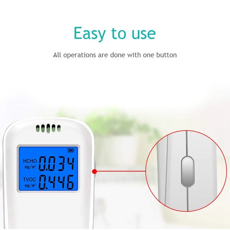 Air Quality Monitor Formaldehyde Detector Pollution Meter Sensor Tester Detect &amp Test Indoor PM2.5/PM10/Particles Met | Инструменты