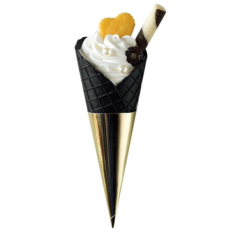 Украшение в виде конуса модель десертного стола для мороженого реквизит фото