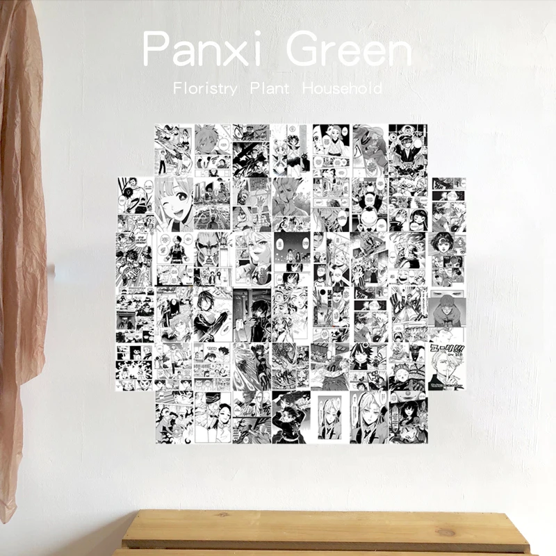 50 шт. Набор наклеек на стену для мальчиков аниме