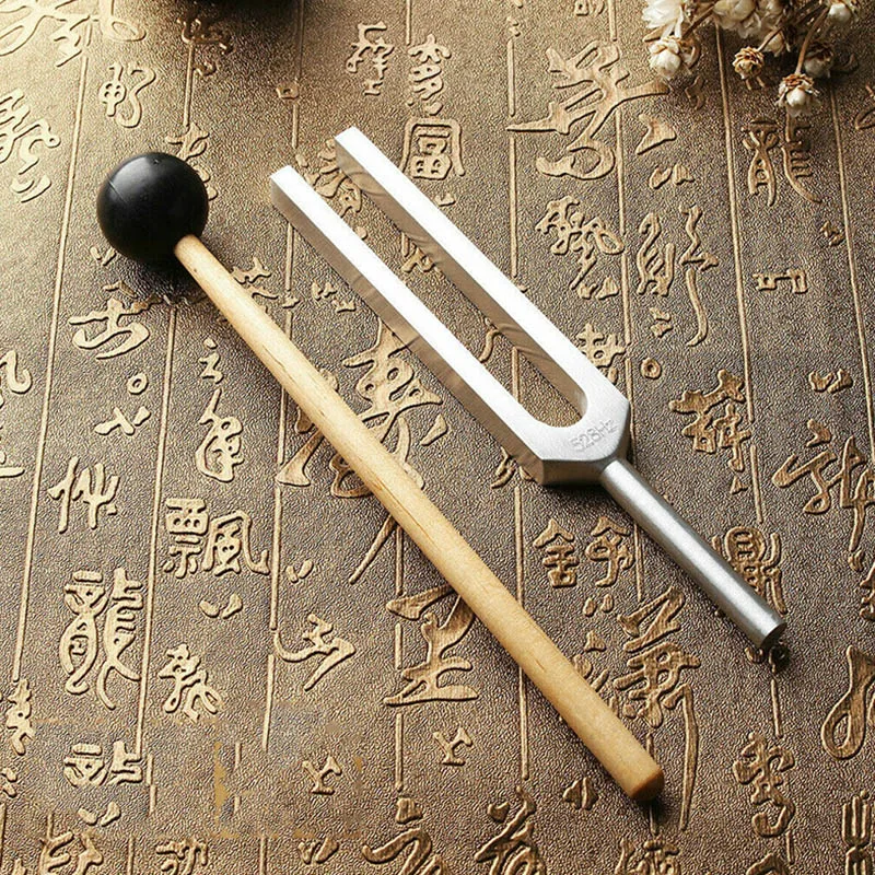 

New 528HZ Aluminum Tuning Fork Chakra Hammer Ball Diagnostic with Gift Mallet 16cm XD88