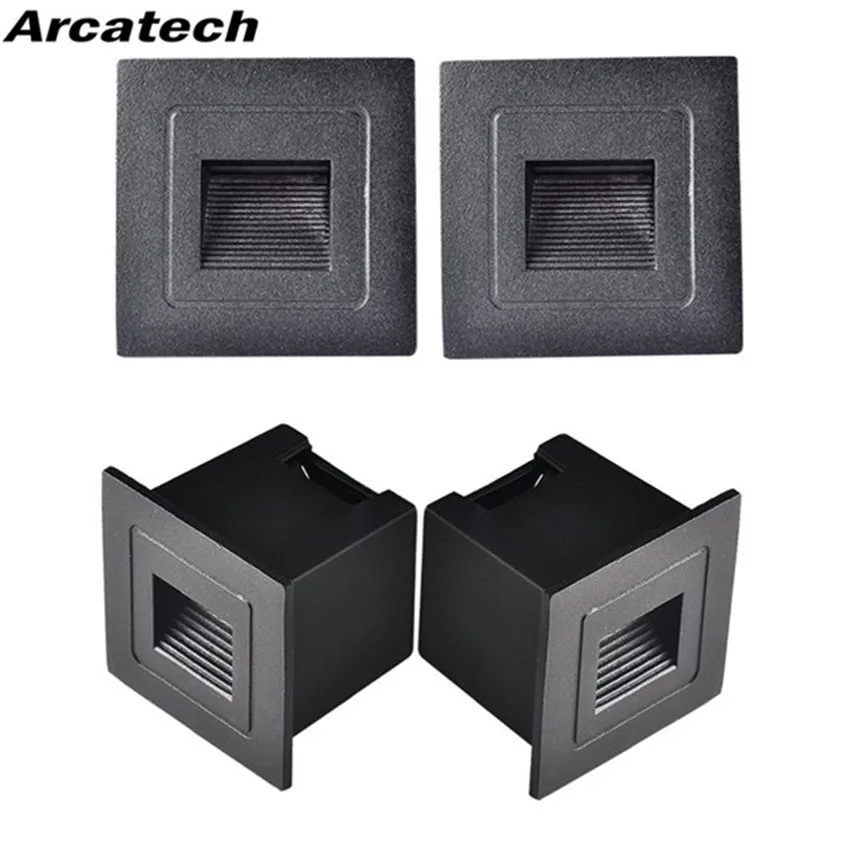 Водонепроницаемый светодиодный светильник для лестницы 3 Вт/1 Вт встраиваемый