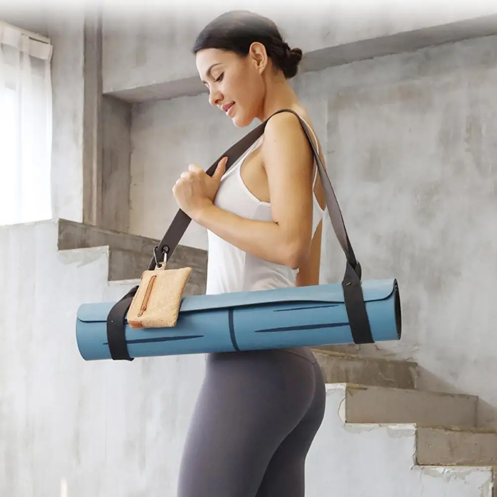 

Коврик для йоги, противоскользящий двусторонний толстый коврик высокой плотности для йоги, слинг-ремешок для тренажерного зала, коврик для ...