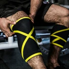 Наколенники для тяжелой атлетики из неопрена размера плюс 7 мм, компрессионные наколенники для тренировок, баскетбола