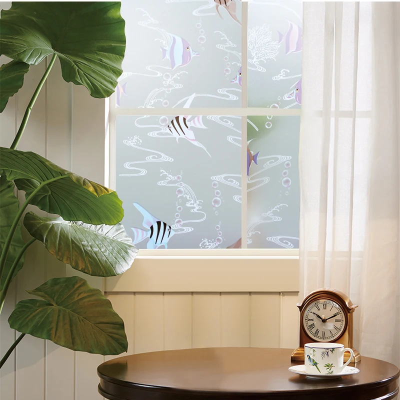 Новая оконная пленка замороженное стекло водонепроницаемая конфиденциальности