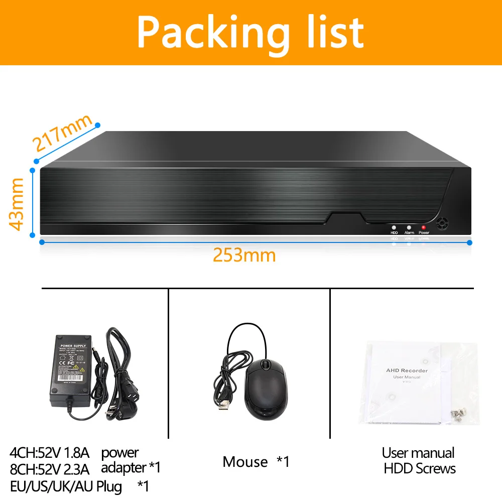 

H.265 8ch*5MP 4ch/8ch PoE Network Video Recorder Surveillance PoE NVR 4/8Channel For HD 5MP/1080P IP Camera PoE 802.3af ONVIF