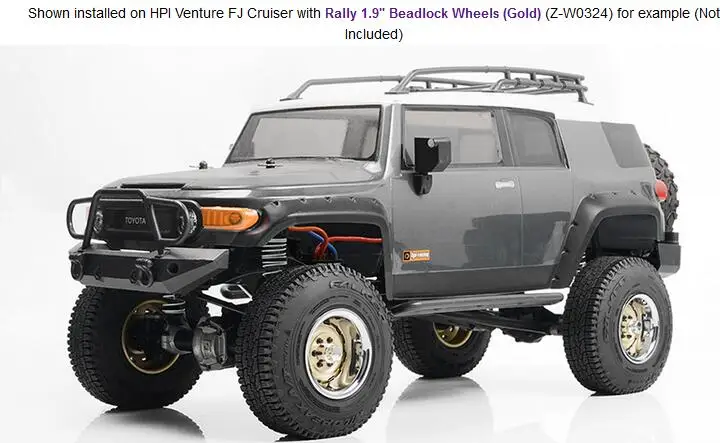 Радиоуправляемый гусеничный грузовик Falken Wildpeak A/T Trail 1/10 шины/колеса 1 9 мм масштаб