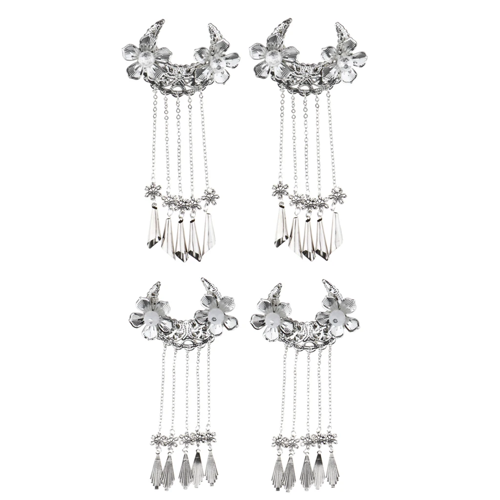 4 шт Ретро цветок заколка для волос Китайский древний костюм косплей аксессуары |