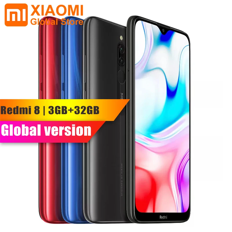 Глобальная версия Xiaomi Redmi 8 пикселей 3 Гб оперативной памяти 32 ГБ ROM мобильный