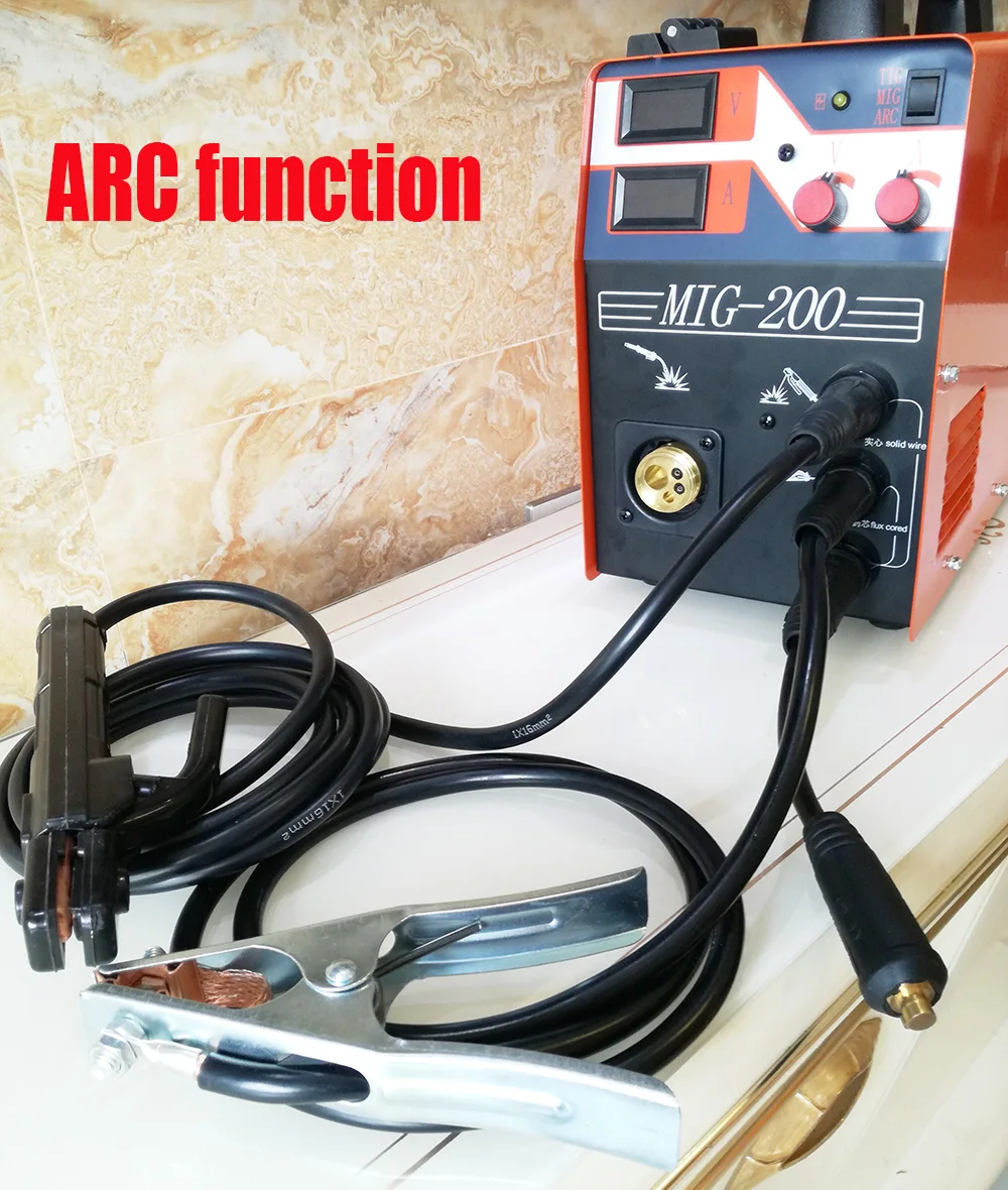 Сварочный аппарат Mig Welder MIG TIG ARC MIG200 Multi-Function Welding Machine Gas No 220V Home Use Factory on.
