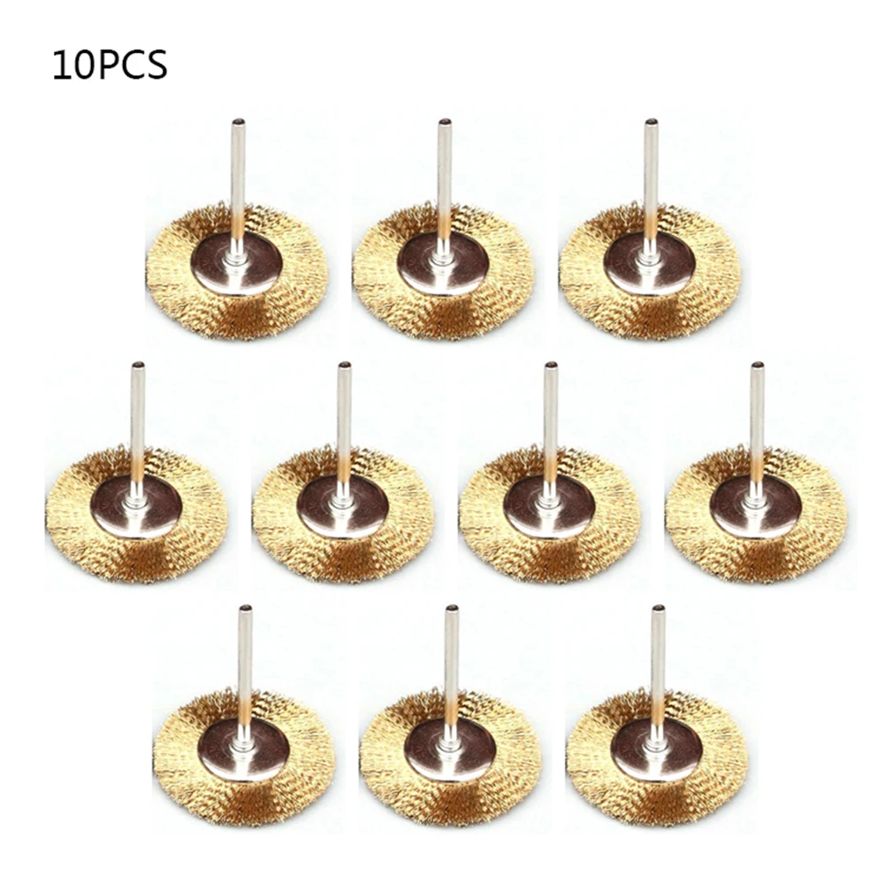 10 шт 25 мм Медь щетки колеса провода набор для роторный инструмент Die шлифовки