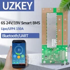 Smart BMS 6s 24v PCM Поддержка Bluetooth 150A APP верхний компьютер параметры просмотра литий-ионный литиевый аккумулятор Защитная плата LiFePO4