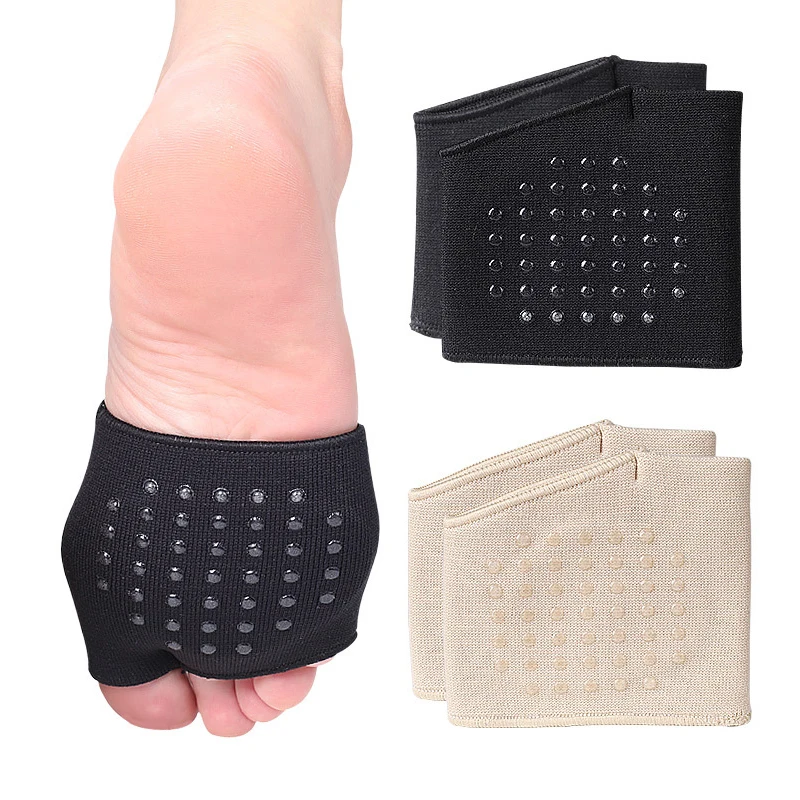 

1Pair Cushion Half Sock Supports Prevent Calluses Blister Silicone Metatarsal Sleeve Pads Half Toe Bunion Sole Forefoot Gel Pad