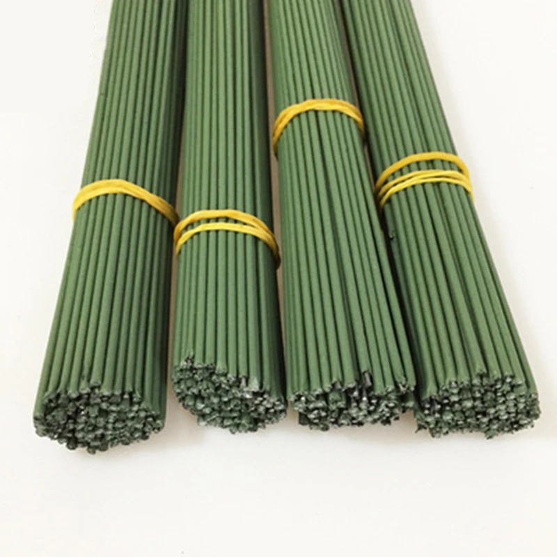 25 шт. 2 #40 см зеленая пластиковая обертка Цветочная лента железная проволочная