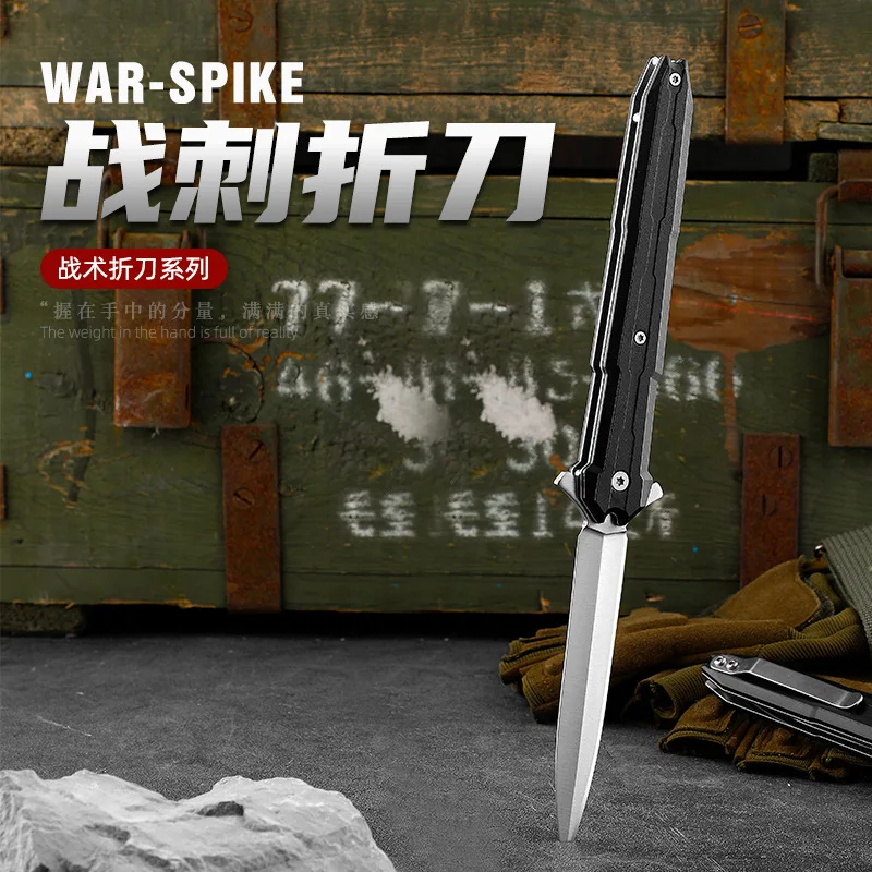 

Folding Knife D2 Steel Pocket Knife Portable Self-defense Knife Outdoor Knife Field Saber Tactical Portable Mini Folding Knife