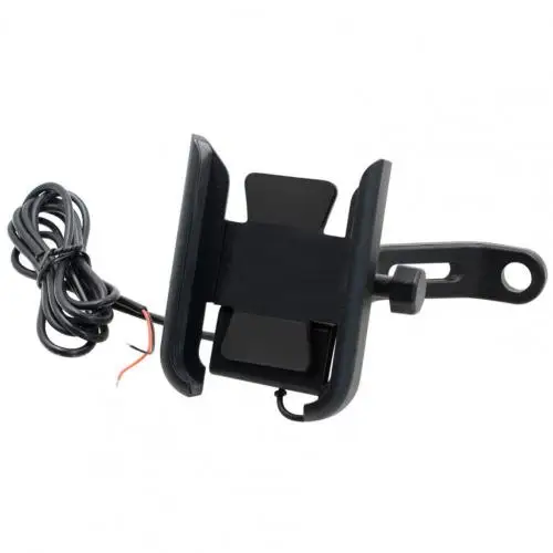 

Motorcycle Phone Holder 360-Degree Rotation Bike Mirror Mount with USB Charger Motorcycle Holder Motorbike Accessories