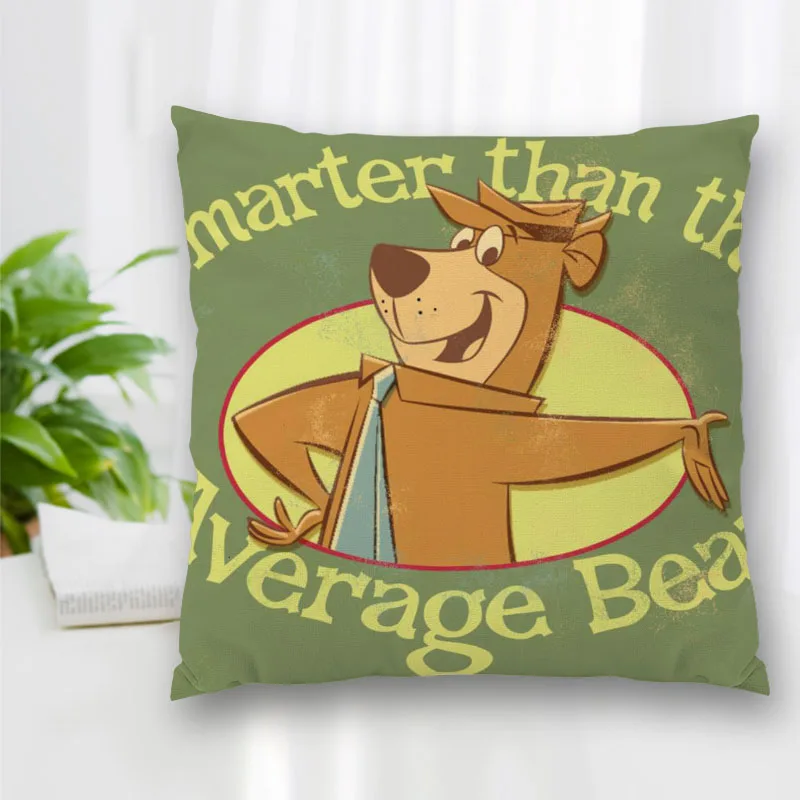 Высококачественный чехол на заказ с квадратной подушкой в стиле аниме Yogi Bear