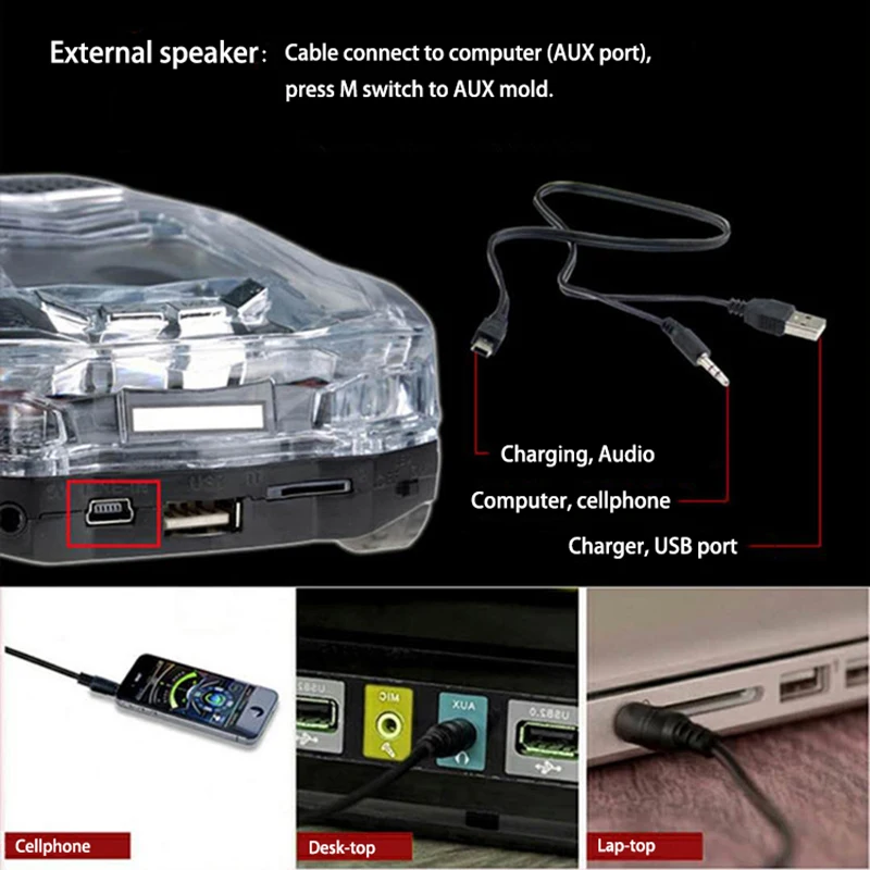 Bluetooth модель автомобиля динамик s стерео форма автомобиля динамик поддержка USB TF карты MP3 MP4 музыкальный плеер бас малыш подарки для ПК телефон