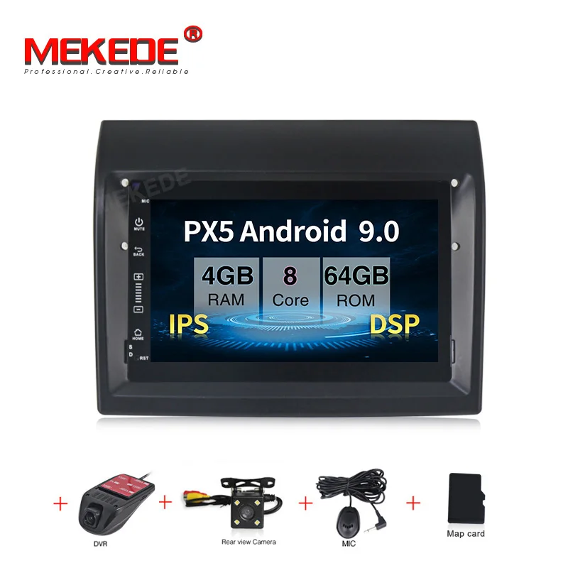 CAR DVD CAMERA DVR IPS DSP Android 9.0 Car Radio DVD Player GPS Multimedia Stereo For Fiat Ducato 2008- Citroen Jumper Peugeot Boxer Video Navi - Цвет: CAR DVD CAMERA DVR