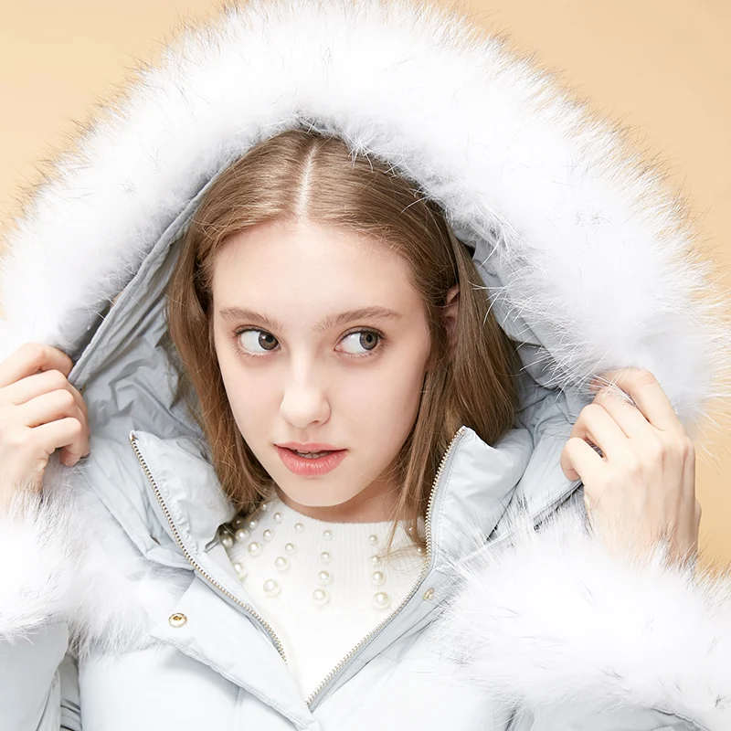 Vero Moda женский Съемный Енот с капюшоном длинный пуховик | 318412541