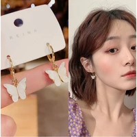 fashion new fairy butterfly earrings trend korean temperament net red earrings earrings simple wild earrings female wholesale