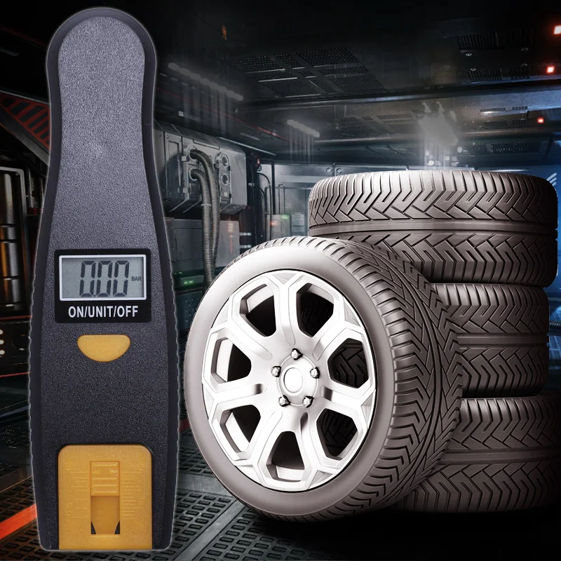 Цифровой измеритель глубины протектора для автомобильных шин мотоциклов