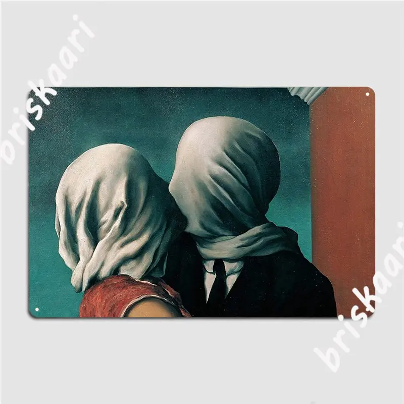 

Металлический плакат Rene Magritte The Lover Ii, настенная пещера, дизайнерские пластины, оловянный плакат