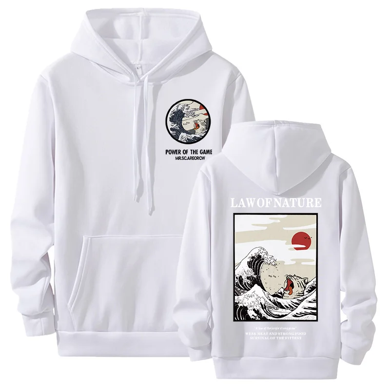 Флисовые Толстовки с вышивкой в японском стиле повседневные свитшоты хип-хоп