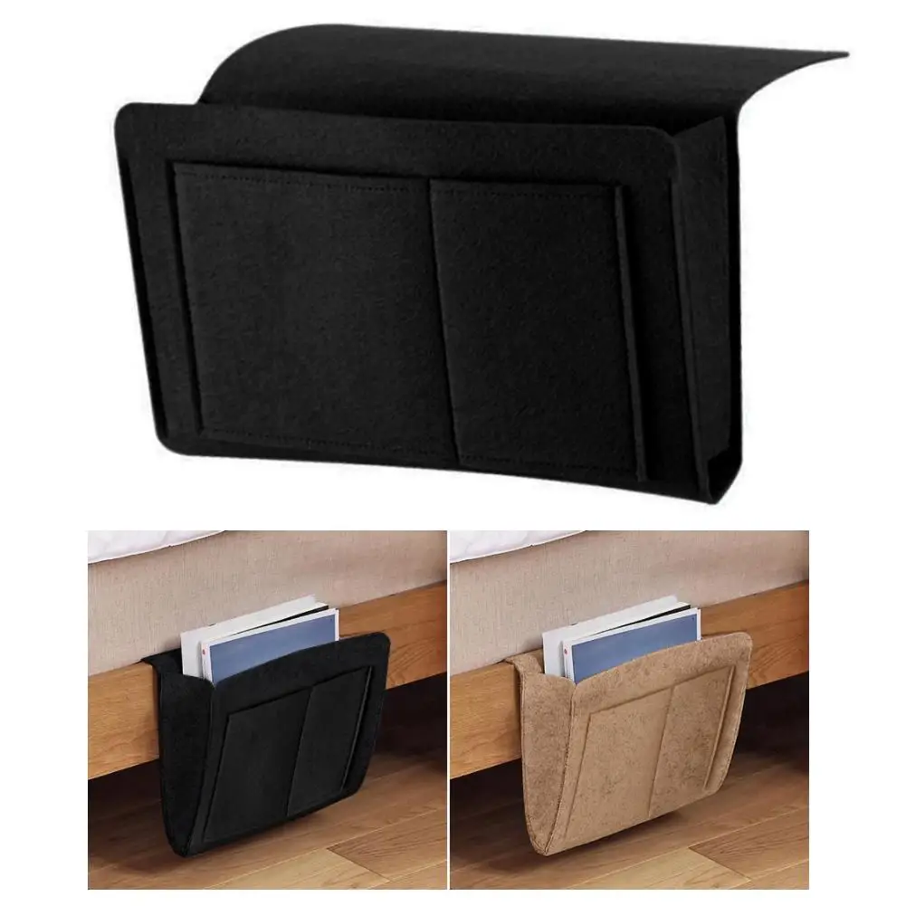 40# Practical Student Dormitory Bed Phone Earphone Books Hanging Caddy Bedside Storage Bag Pouch Organizer Bed Holder Pockets