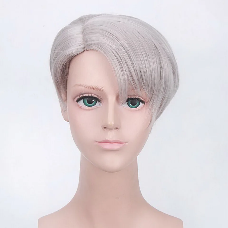 Аниме YURI on ICE косплей парик катсуки Юри Victor Nikiforov Yuri Plisetsky короткие синтетические