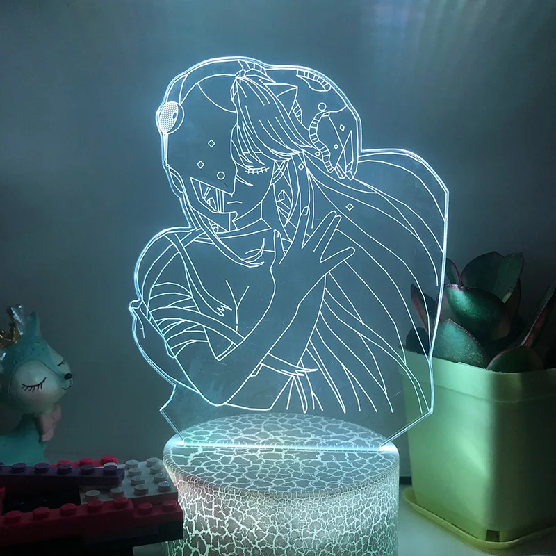 Аниме серия Elf Boy светодиодный сенсорный креативный 3D ночной Светильник семь