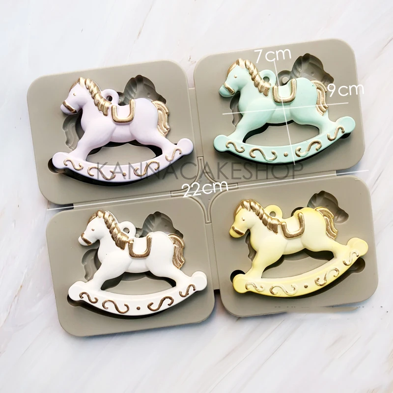 

4-полостная силиконовая форма «Троянская лошадь», форма для сахарной мастики, инструмент для украшения тортов, форма для шоколадных конфет, ...