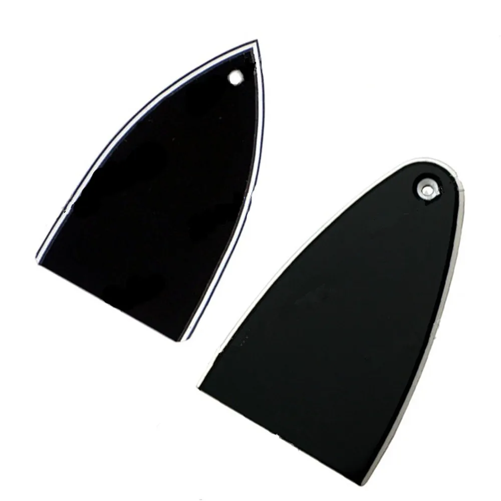 2Pcs/lot Black Plastic 1 hole Truss Rod Cover Plate For Bass electric Guitar accessories Parts