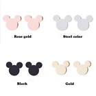 Новые Мультяшные серьги из нержавеющей стали WANGAIYAO, милые серьги для девочек