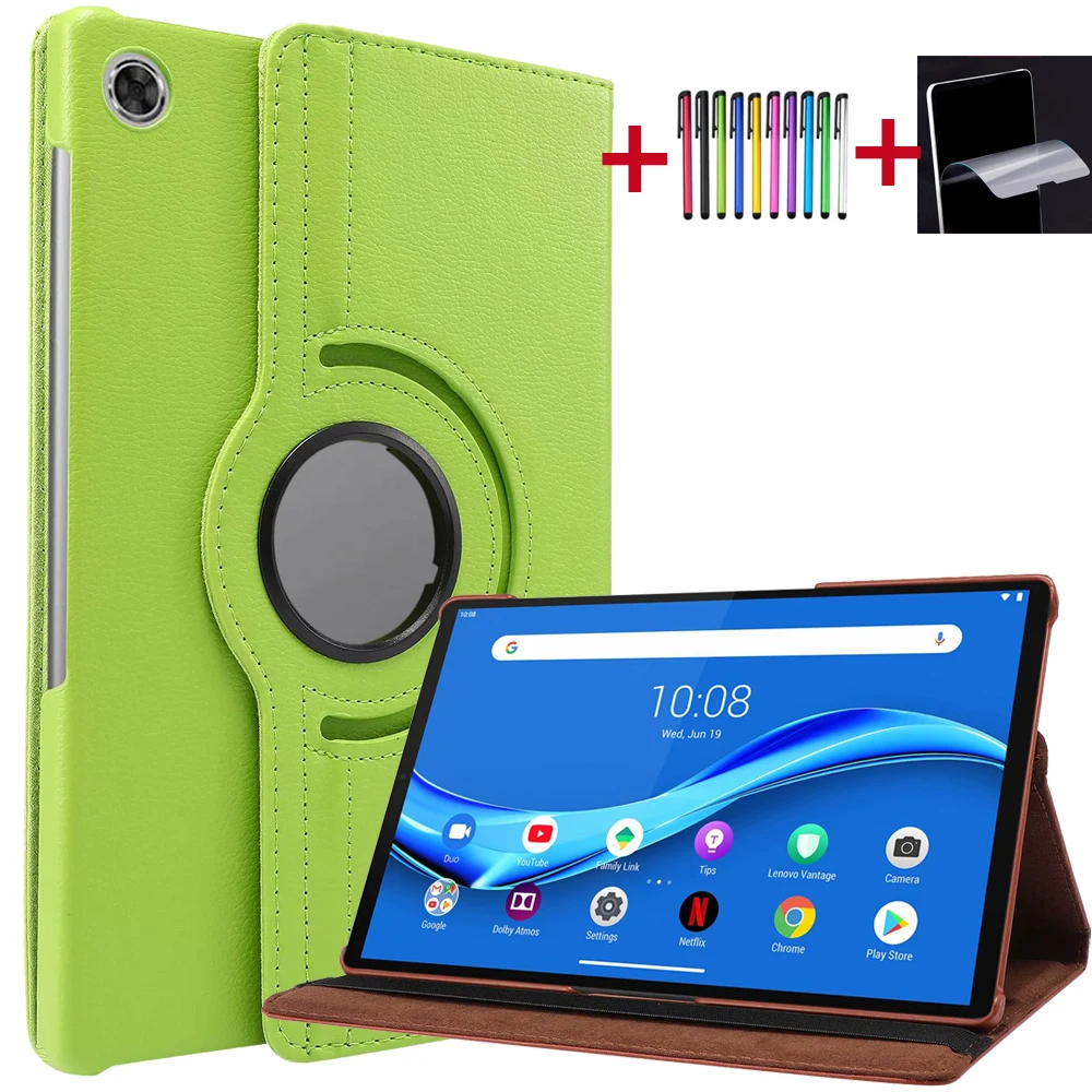 

tablet stand case for Lenovo tab M10 HD TB-X505F TB-X505N TB-X605C TB-X605F folio protective shell+screen protector+stylus