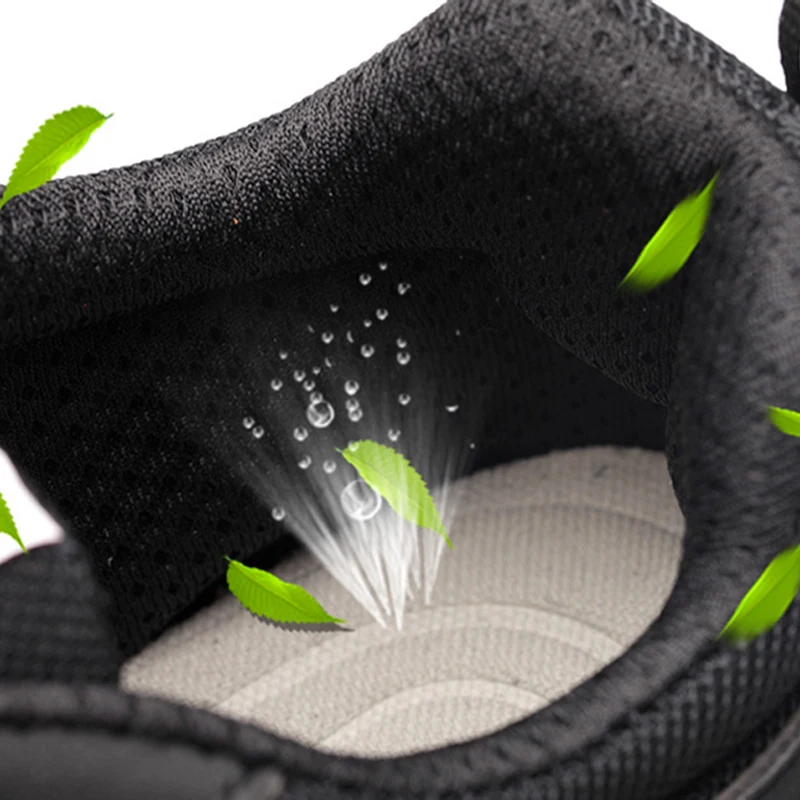 

Male Indestructible Work Shoes Sneakers Men Boots Anti-puncture Safety Shoes Men Anti-smash Work Boots Steel Toe Shoes Footwear