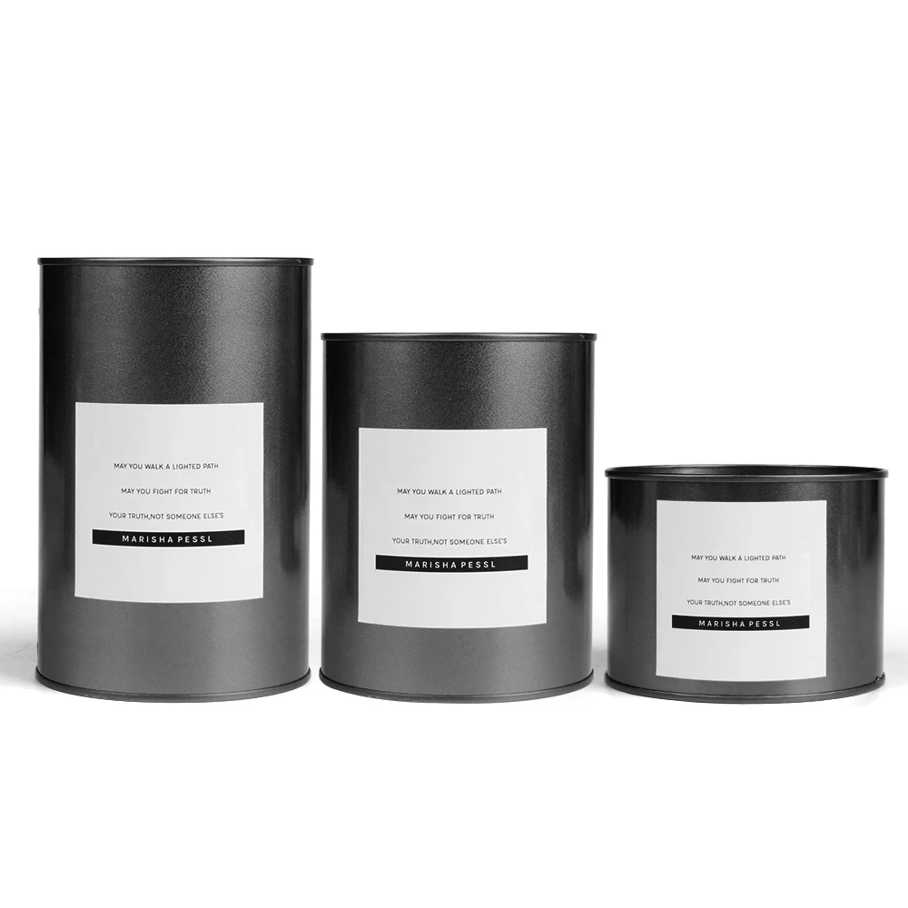 Черный железный нордический резервуар для хранения металлический посадочный