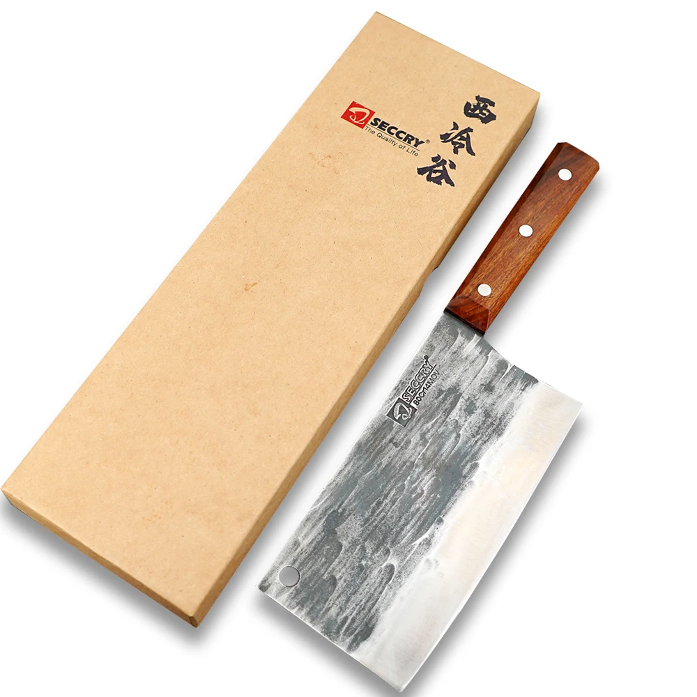 

SECCRY Handmade Forged 8Cr14Mov Steel Kitchen Knives Cleaver Knife Slicing Vegetables Meat Chopping Knife Chef Knife Sharp DC15