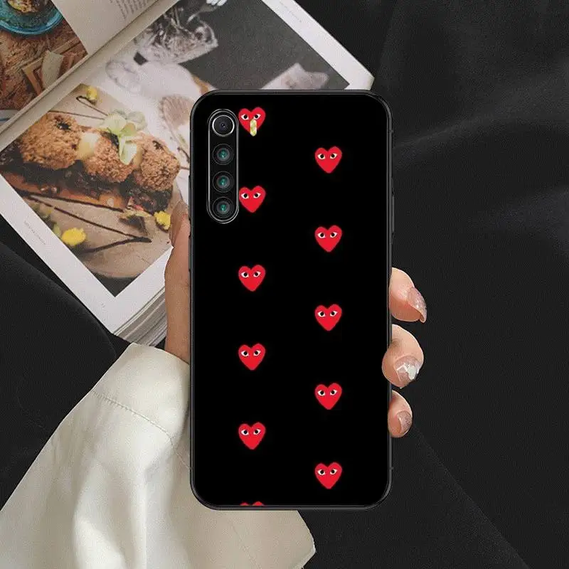 

PLAY Comme des Garcons Heart cool Phone Case For SamsungA 51 6 71 8 9 10 20 40 50 70 20s 30 10 plus 2018 Cover Fundas Coque