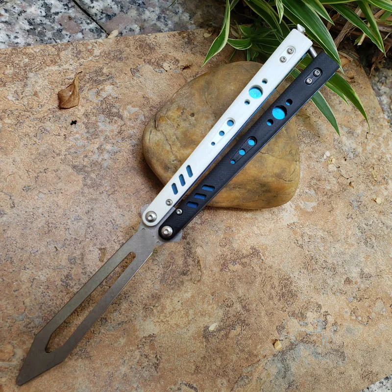 Theone BRS репликаторная бабочка тренировочный нож втулки Сэндвич черный G10 +